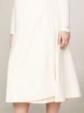 Beige Curve Slim Fit Belted V-Neck Midi Dress  Women
