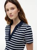 Multi Slim Open V-Neck Polo Dress  Women