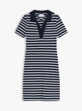 Multi Slim Open V-Neck Polo Dress  Women