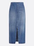 Denim Ψηλόμεση Slim Denim Midi Φούστα  Γυναίκες