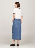 Denim Ψηλόμεση Slim Denim Midi Φούστα  Γυναίκες