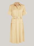 Beige TH Monogram Stamp Midi Utility Dress  Women