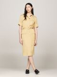 Beige TH Monogram Stamp Midi Utility Dress  Women