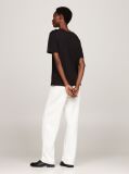 Black Stripe Boat Neck Relaxed T-Shirt  Women