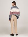 Beige Stretch Cotton Slim Straight Chinos  Women