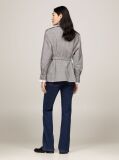 Grey Prince Of Wales Check Belted Blazer Jacket  Women