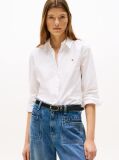 White Stretch Regular Long-Sleeve Shirt  Women