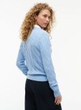 Blue Pure Wool Cable Knit Jumper  Women