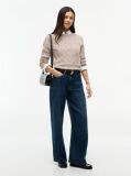 Beige Pure Wool Cable Knit Jumper  Women