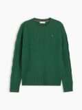 Green Pure Wool Cable Knit Jumper  Women