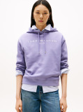 Purple Logo Embroidery Hoody  Women