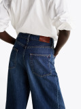 Blue Faded High Rise Wide Leg Jeans  Women