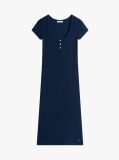 Μπλε Henley Φόρεμα Σε Slim Γραμμή  Γυναίκες
