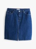 Blue Straight Denim Mini Skirt  Women