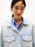 Μπλε Oversized Denim Τζάκετ  Γυναίκες