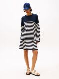 Multi Relaxed Crew Neck Jumper With Silk  Women