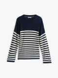 Multi Relaxed Crew Neck Jumper With Silk  Women