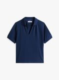 Blue Relaxed Polo Shirt  Women