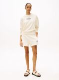 Beige Logo Embroidery Sweatshirt  Women