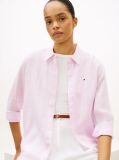 Pink Regular Fit Linen Shirt  Women