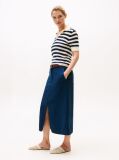 Blue Midi Chino Skirt  Women