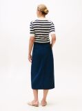 Blue Midi Chino Skirt  Women