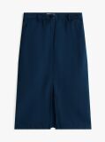 Blue Midi Chino Skirt  Women