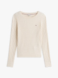 Beige Fine Cable Knit Jumper  Women