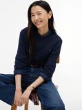 Blue Fine Cable Knit Jumper  Women