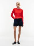 Red Fine Cable Knit Jumper  Women