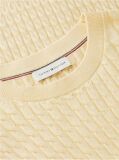 Yellow Fine Cable Knit Jumper  Women
