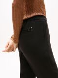 Black Crepe Slim Fit Pull-On Trousers  Women