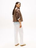 Brown Ultra Light Down Mock Neck Gilet  Women