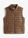 Brown Ultra Light Down Mock Neck Gilet  Women