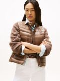 Brown Ultra Light Down Mock Neck Gilet  Women