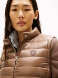 Brown Ultra Light Down Mock Neck Gilet  Women