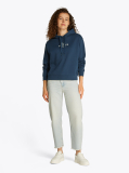 Blue Logo Embroidery Hoody  Women