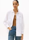 White Oversized Fit Poplin Shirt  Women