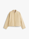 Beige Water Repellent Bomber Jacket  Women