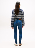 Blue High Rise Wide Leg Jeans  Women