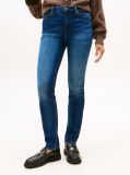 Blue Mid Rise Slim Fit Jeans  Women