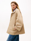 Μπεζ Αδιάβροχο Oversized Παλτό  Γυναίκες