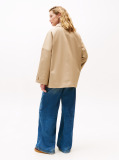 Μπεζ Αδιάβροχο Oversized Παλτό  Γυναίκες
