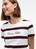 Multi Logo Embroidery Crew Neck T-Shirt  Women