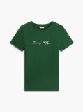 Πράσινο T-Shirt Με Στρογγυλή Λαιμόκοψη Και Κεντητό Λογότυπο  Γυναίκες