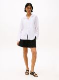 White Relaxed Fit Broderie Anglaise Shirt  Women