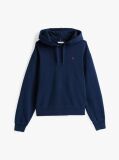 Μπλε Hoody Με Κεντητό Σημαιάκι Σε Αντίθεση  Γυναίκες