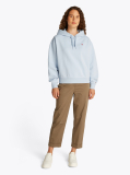Μπλε Hoody Με Κεντητό Σημαιάκι Σε Αντίθεση  Γυναίκες
