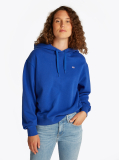 Blue Contrast Hilfiger Flag Embroidery Hoody  Women