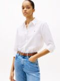 White Relaxed Fit Oxford Shirt  Women